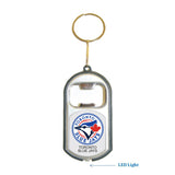Toronto Blue Jays MLB 3 in 1 Bottle Opener LED Light KeyChain KeyRing Holder