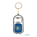 Utah USA State 3 in 1 Bottle Opener LED Light KeyChain KeyRing Holder