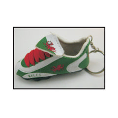 Wales Mini Soccer Shoe Key Chain